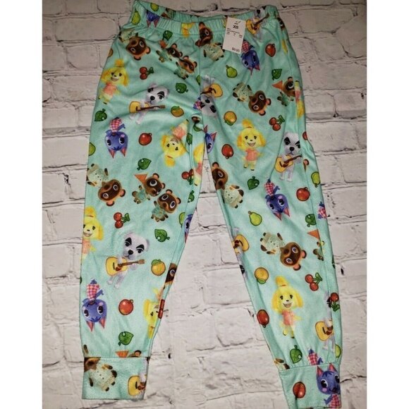 Nwt Horizons Animal Crossing Pajamas Set 2 Pieces XS Blue Nintendo Girls Set - Picture 6 of 7